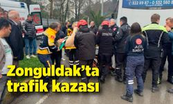 Zonguldak’ta trafik kazası; Genç kız tedavi altına alındı