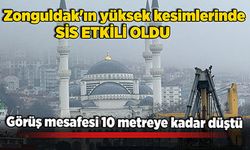 Zonguldak'ta görüş mesafesi 10 metreye kadar düştü