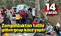 Zonguldaklı tatilciler kaza yaptı: 14 yaralı