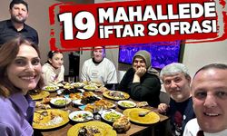 19 mahallede 19 iftar sofrası
