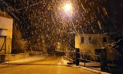 Mart ayında Eflani ilçesinde kar yağışı