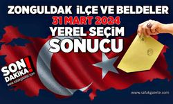 Zonguldak’ta ilçe ve beldelerde seçim sonuçları