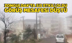 Zonguldak'ta sis etkili oldu, görüş mesafesi düştü
