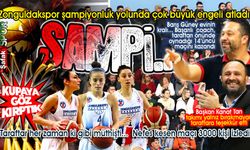 3000 seyirci önünde Zonguldakspor şov... Potanın Elmasları müthiş bir zafer kazandı: 65-57