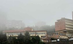 Yoğun sis kent merkezinde etkili oldu
