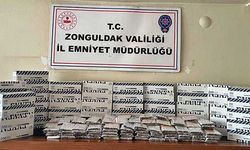 Zonguldak'ta 24 bin adet makaron ele geçirildi