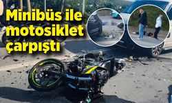 Minibüs ile motosiklet çarpıştı: 2 ölü