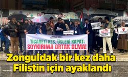 Zonguldak bir kez daha Filistin için ayaklandı