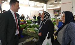 Kamil Altun, pazaryerini ziyaret edip esnaf ve vatandaşa teşekkür etti