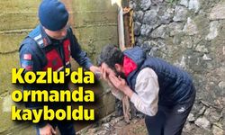 Kozlu'da ormanda kayboldu: Jandarma buldu