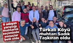 Türkali Köyü muhtarı Sadık Taşkıran oldu