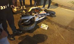 Ereğli’de motosiklet devrildi, 2 kişi yaralandı