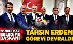 Zonguldak Belediye Başkanı Tahsin Erdem görevi devraldı