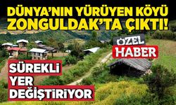 Dünya’nın yürüyen köyü Zonguldak’ta çıktı! Sürekli yer değiştiriyor