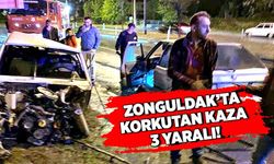 Zonguldak’ta korkutan kaza: 3 yaralı!