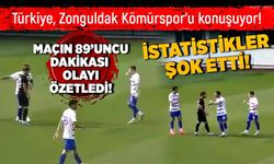 Türkiye Zonguldak Kömürspor’u konuşuyor! İstatistikler şok etti! Maçın 89’uncu dakikası olayı özetledi!