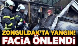 Zonguldak'ta yangın! Facia önlendi