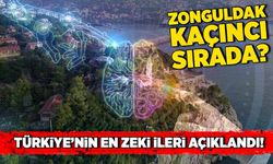 Türkiye’nin en zeki ileri açıklandı! Zonguldak kaçıncı sırada?