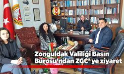 Zonguldak Valiliği Basın Bürosu’ndan ZGC’ ye ziyaret