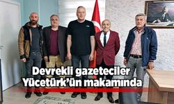Devrekli gazeteciler Yücetürk’ün makamında