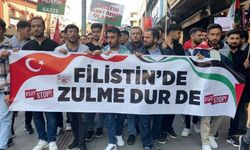 Zonguldak Filistin için ayaklandı: Yüzlerce kişi yürüdü