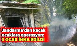 Jandarma’dan kaçak ocaklara operasyon: 3 ocak imha edildi