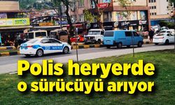 Zonguldak'ta drift atan sürücü caddeyi karıştırdı! Polis her yerde sürücüyü arıyor