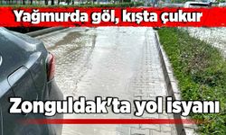 Yağmurda göl, kışta çukur: Zonguldak'ta yol isyanı