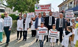 Hastane bahçesinde ücretsiz sağlık taraması yaptılar