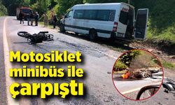 Acı kaza! Motosiklet, minibüs ile çarpıştı: 1 ölü