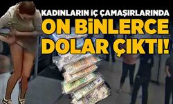 Kadınların iç çamaşırlarında on binlerce dolar çıktı!