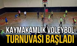 Kaymakamlık voleybol turnuvası başladı