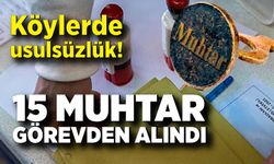 Köylerde usulsüzlük! Muhtarlar görevlerinden alındı