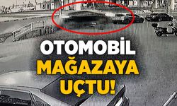 Zonguldak'ta otomobil mağazaya uçtu!