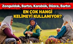 Zonguldak, Bartın, Karabük, Düzce, Bartın En çok hangi kelimeyi kullanıyor?