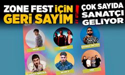 Zone Fest için geri sayım başladı! Çok sayıda sanatçı Zonguldak’a geliyor