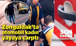 Zonguldak’ta otomobil kadın yayaya çarptı