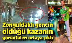 Zonguldaklı gencin öldüğü kazanın görüntüleri ortaya çıktı
