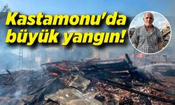 Kastamonu'da korkunç yangın; 12 ev küle döndü