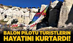 Balon pilotu 20 kişinin hayatını kurtardı