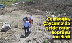 Ahmet Çolakoğlu,Çaycuma'da selde zarar köprüde inceleme yaptı