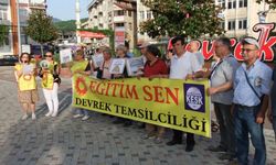 Devrek'te 'Türkiye Yüzyılı Maarif Modeli'ne Protesto