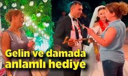 Zonguldak düğününde hem ilginç hem de anlamlı takı