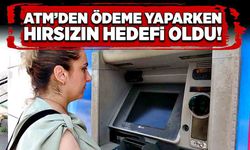 ATM’den ödeme yaparken hırsızın hedefi oldu!