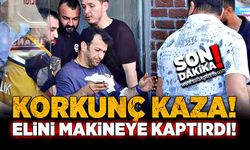 Zonguldak'ta feci kaza! Elini iş makinesine kaptırdı!