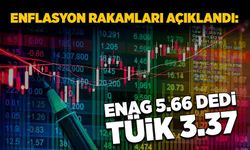 Enflasyon rakamları açıklandı: ENAG 5.66 dedi, TÜİK 3.37!