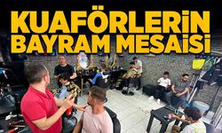 Kuaförler bayram mesaisinde