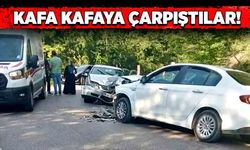 Bartın'da kaza! Kafa kafaya çarpıştılar!