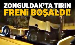 Zonguldak’ta tırın freni boşaldı!