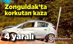 Zonguldak’ta korkutan kaza: 4 yaralı!